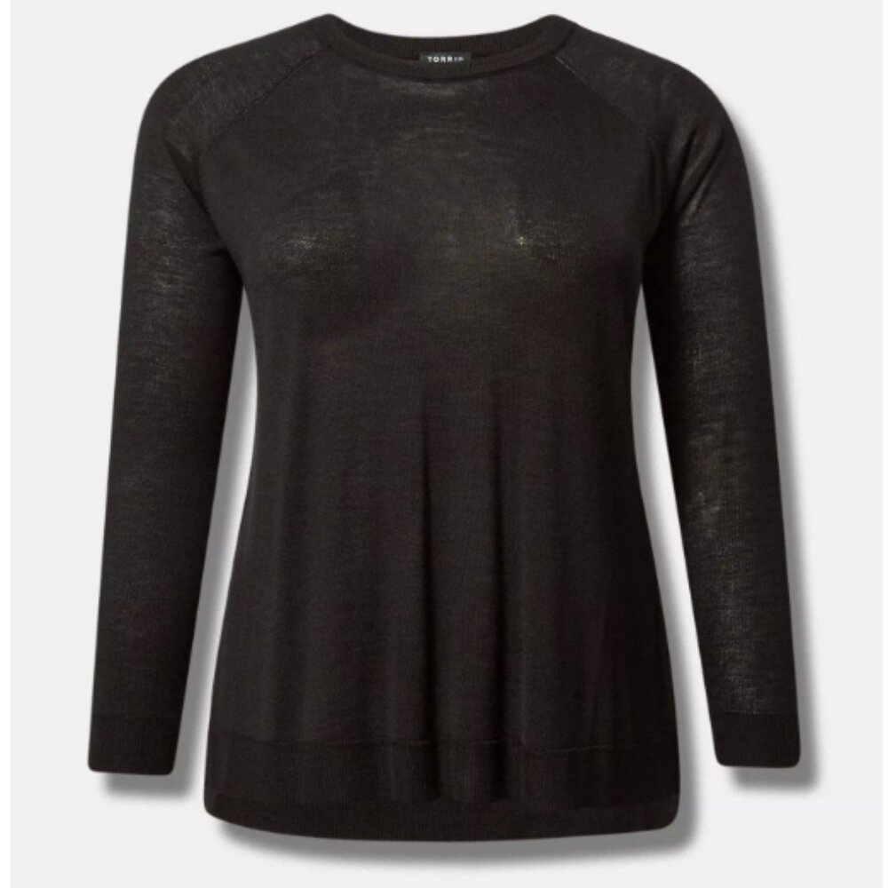 Torrid Tissue Weight Pullover Long Sleeve Sweater